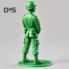 Статуэтка зеленого солдата в туалете, читающего газету, писающего человека, статуэтка из смолы, скульптура, модель, игрушка, украшение для домашнего офиса, рабочего стола, орнамент