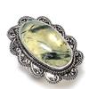Natural Prehnite Gemstone Handmade 925 Sterling Silver Gift Ring Size 8.5 d9K81