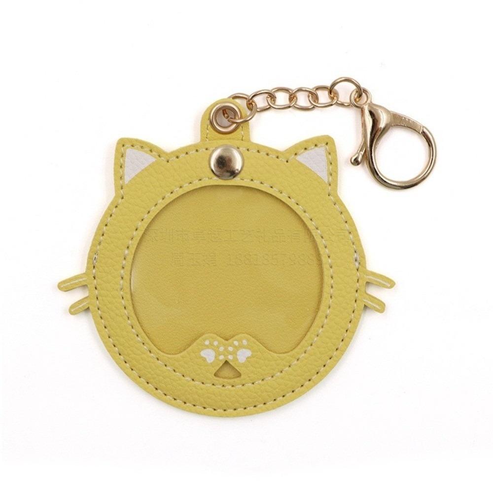 Cat Shape Badge Protector 58mm Keychain Fashion Badge Protective Shell  Birthday Gift