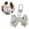 Metal Bowknot Charm Keychains Sweet Cool Pendant Hanging Ornament Keyring Backpack Decoration Jewelry for Women Girls