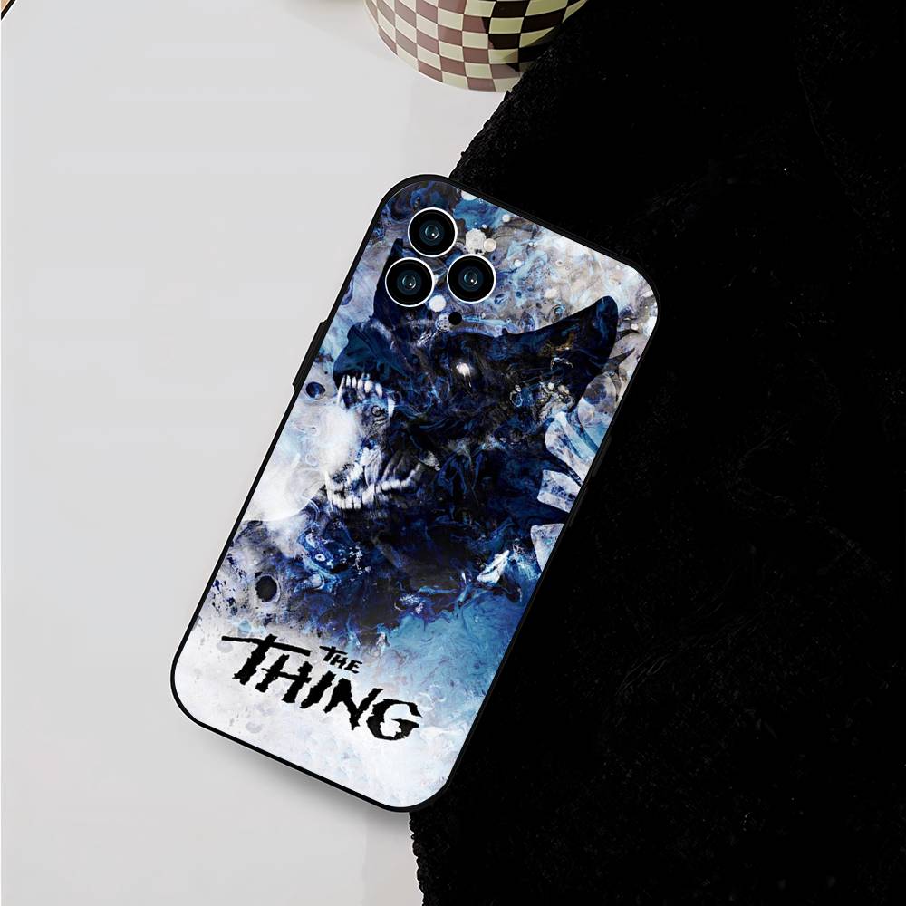 Вещь-Т - Триллерный Фильм Джона Карпентера Чехол для Телефона Для IPhone 17 Air 16 15 14 13 Pro Max 11 12 Черный Силиконовый Чехол