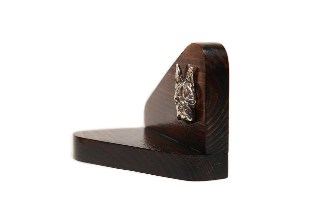 Boston Terrier, American Gentleman – Wooden candle holder with a dog, tealight holder | Art-Dog