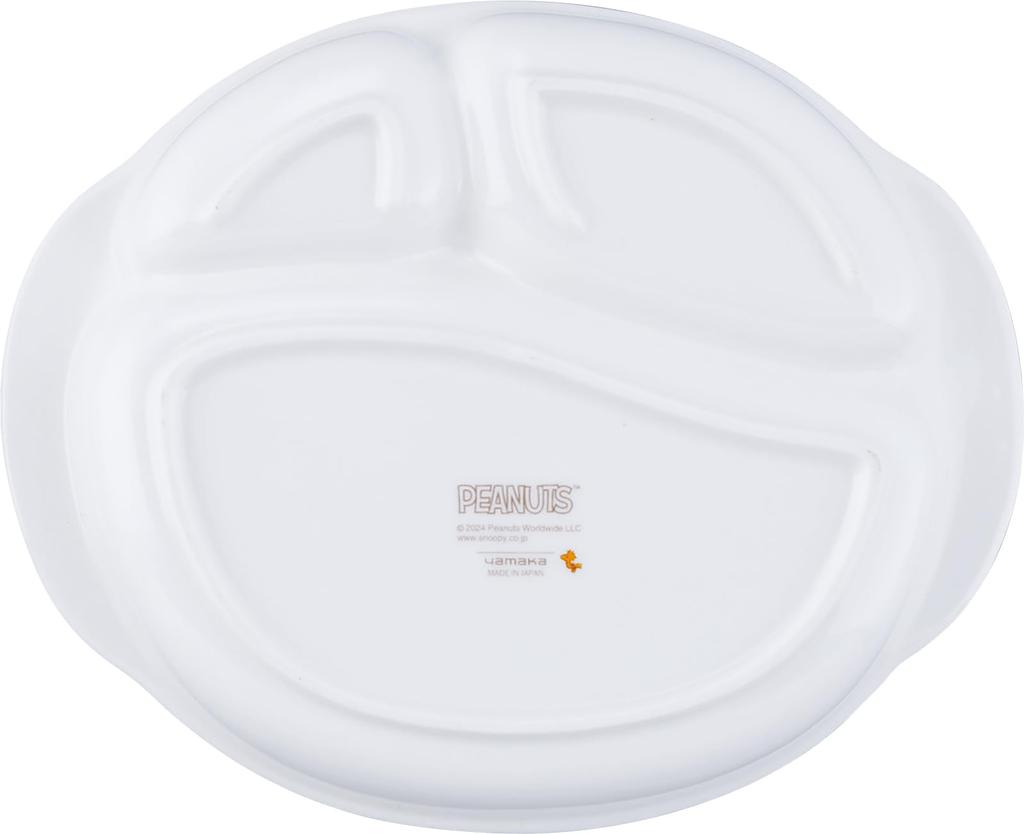 Арахис Снупи Детский Разделенный Ланч Бэби Сделано в Yamaka Shoten Тарелка, Тарелка, Тарелка, Детская Посуда, Подарок, Подарок, Душ, Япония, SN1700-308