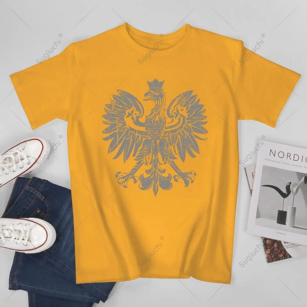 Unisex Unisex Polish Eagle Poland Polska Coat of Arms Polish Pride Retro Flag Tshirt Tees T Shirts WoUnisex Boys 100 Cotton TShirt