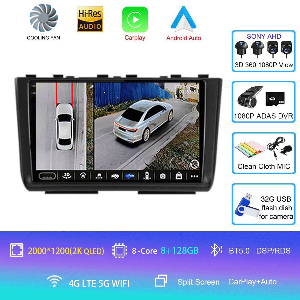 Автомобильное радио Android 14 Carplay для Hyundai Creta 2 IX25 2020 2021 Мультимедийный видеоплеер Навигация GPS Стерео Головное устройство Нет 2din