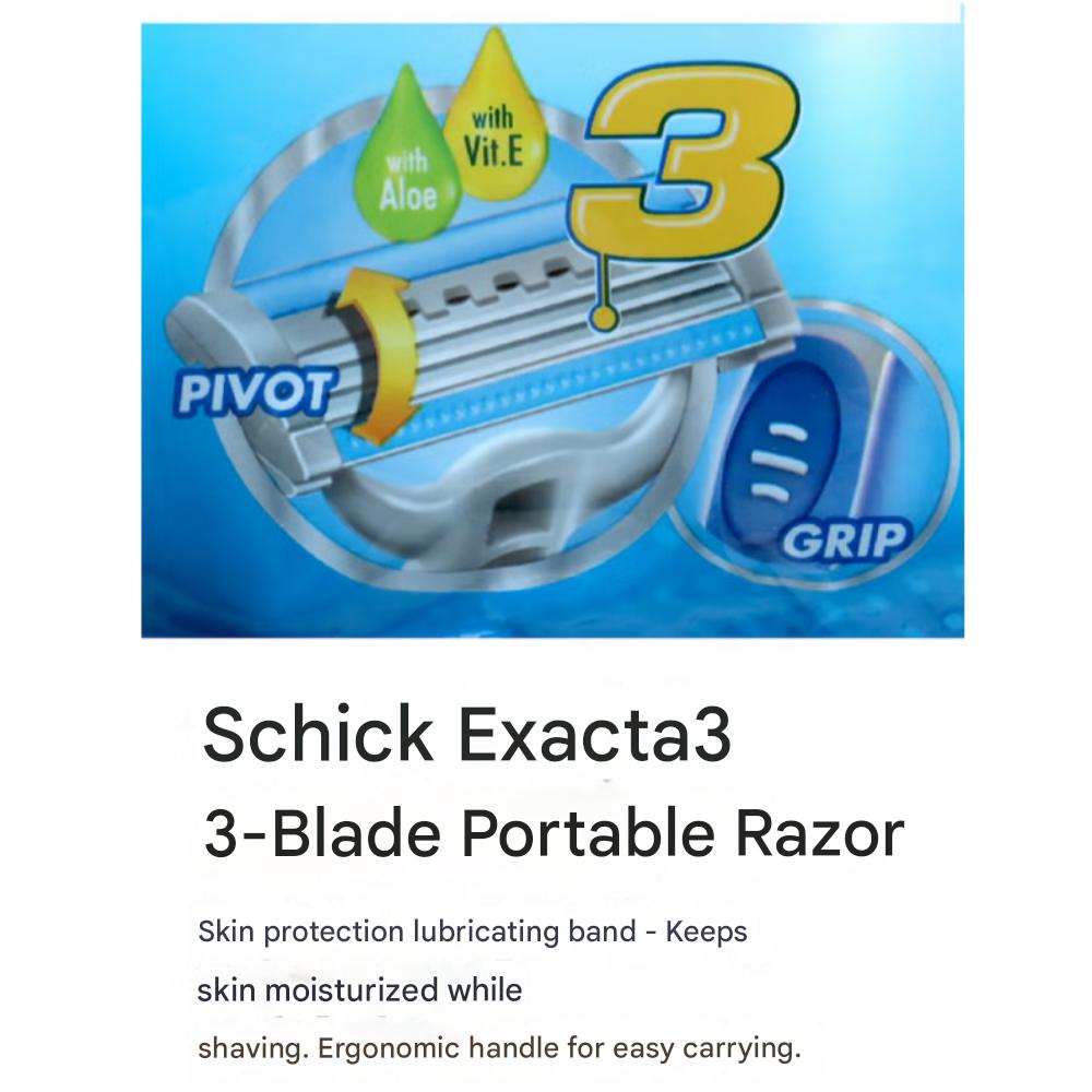 Бритва Schick Exacta с тремя лезвиями (4 шт)