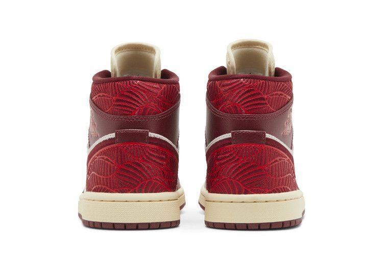 Women's Sneakers Jordan 1 Mid SE Tiki Leaf Team Red (Women's) Team Red/University Red-Sail-Muslin