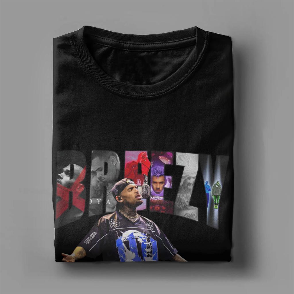 Новое поступление Крис Браун Breezy Bowl XX Tour 2025 футболка унисекс из чистого хлопка футболка с коротким рукавом одежда