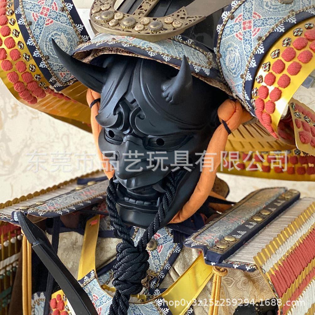 Halloween new arrivals: Japanese-style rope-tie Hanamono mask for cosplay, festival parties, and devil Hanamono mask