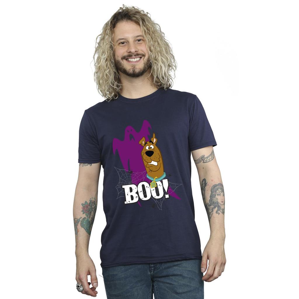 Scooby Doo Мужская футболка Boo Ghost Cotton