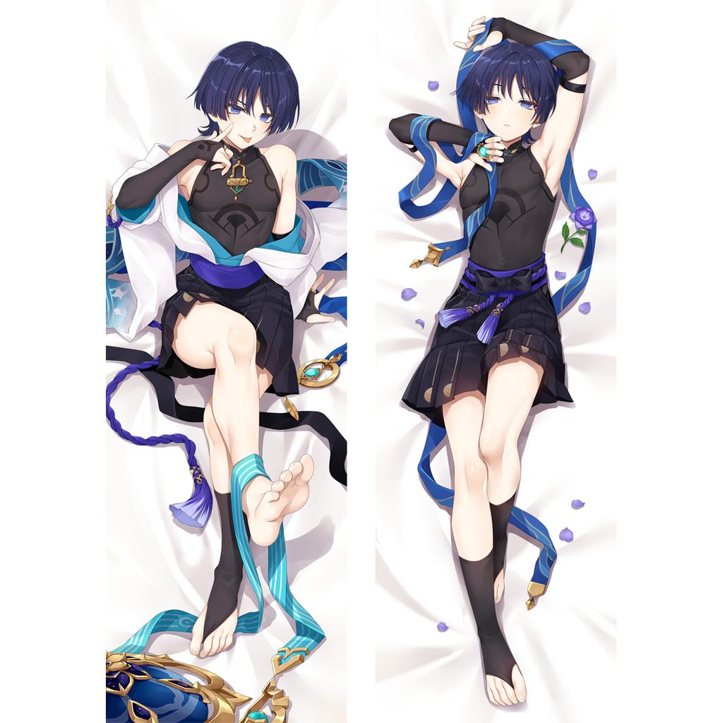 Игра Genshin Impact Wanderer косплей Dakimakura длинная обнимающая подушка для тела чехол скарамуш наволочка персиковая кожа