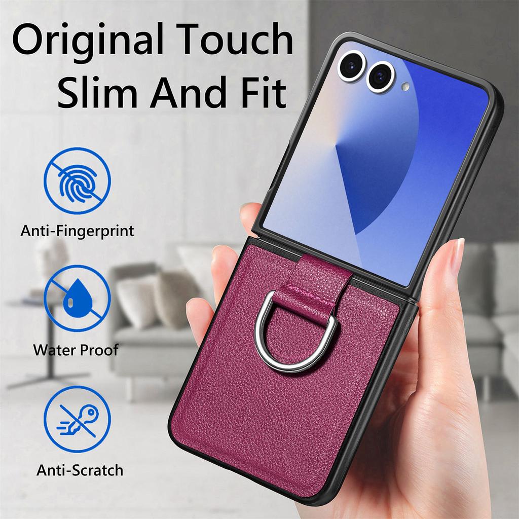 Портативный чехол-подставка с кольцом для Samsung Galaxy Z Flip7 5G Flip 7 Flip6 Flip5 Flip4 Flip 6 5 4 3 2 1 Flip3 Flip2