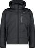 Куртка CMP мужская софтшелл с отстегивающимся капюшоном (3A01787N) Man Jacket Zip Hood asphalt melange-nero