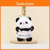 Keychain Panda Plush Pendant With Wearing A Gauze Skirt With A Bow Design