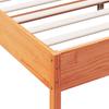 Solid Wood Bed without Mattress Wax Brown 120 x 200 cm Pine Wood