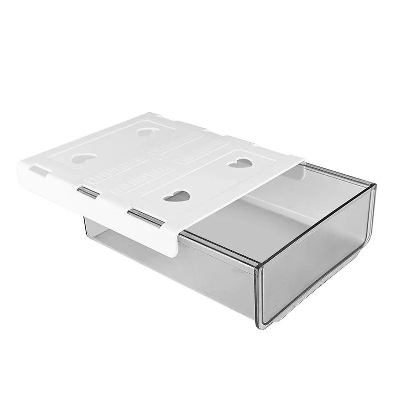 Прозрачный Скрытый Ящик Под Стол Офисный Органайзер для Хранения Ящик Органайзер Подставка Держатель Канцелярские Принадлежности Лоток для Хранения Заметок Ручек Канцелярских Принадлежностей