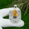 Anniversary Gift For Her Natural Brecciated Mookaite Gemstone Pendant 925 Silver