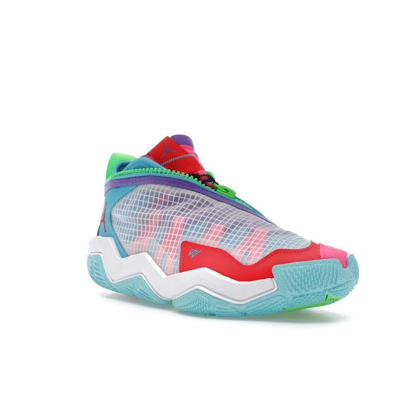 Мужские кроссовки Air Jordan Why Not Zer0.6 Childhood Синие Белые Сирена-Красные DO7189-100