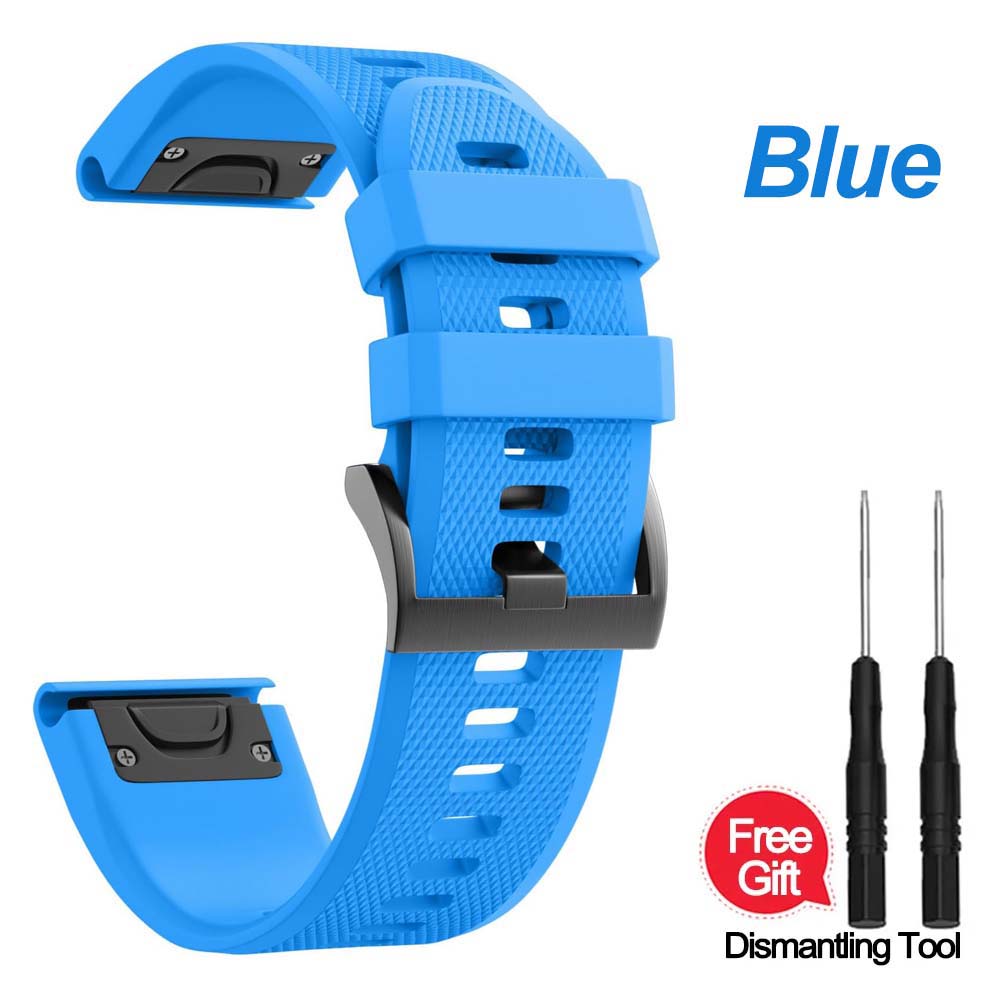 26/22/20mm Smart Watch Band Strap For Garmin Fenix 8 7S 7X 7 7S Pro Tactix 8 7 7 Pro Descent Mk3 Mk3i Mk2i Quick Fit Silicone Wr