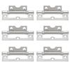 6PCS Stainless Steel Hinge Mute Door Window Flat Open Hinge Furniture Hardware Accessories
