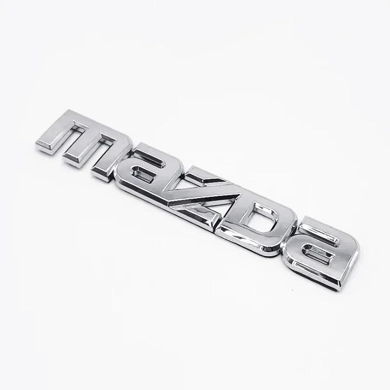 1pcs Car 3D ABS Chrome Emblem Trunk Letters Logo Badge Sticker Decal Accessories for mazda 3 5 6 Atenza Axela CX-4 CX-5 323 M3 W4