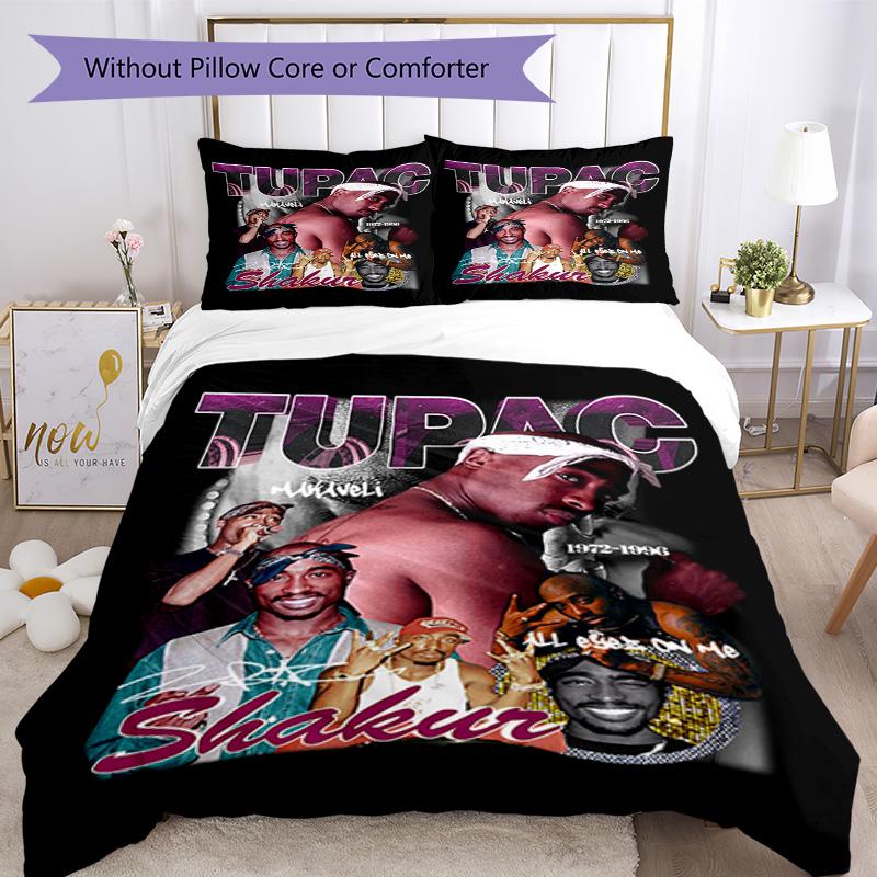 2pac Comforter Cover Set Perfect for Bedrooms Machine Washable Christmas Gift