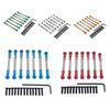 7PCS Adjustable Aluminum Steering age Servo Pull Rod Turnbuckle Metal 4001 1/10 Car Upgrade Parts