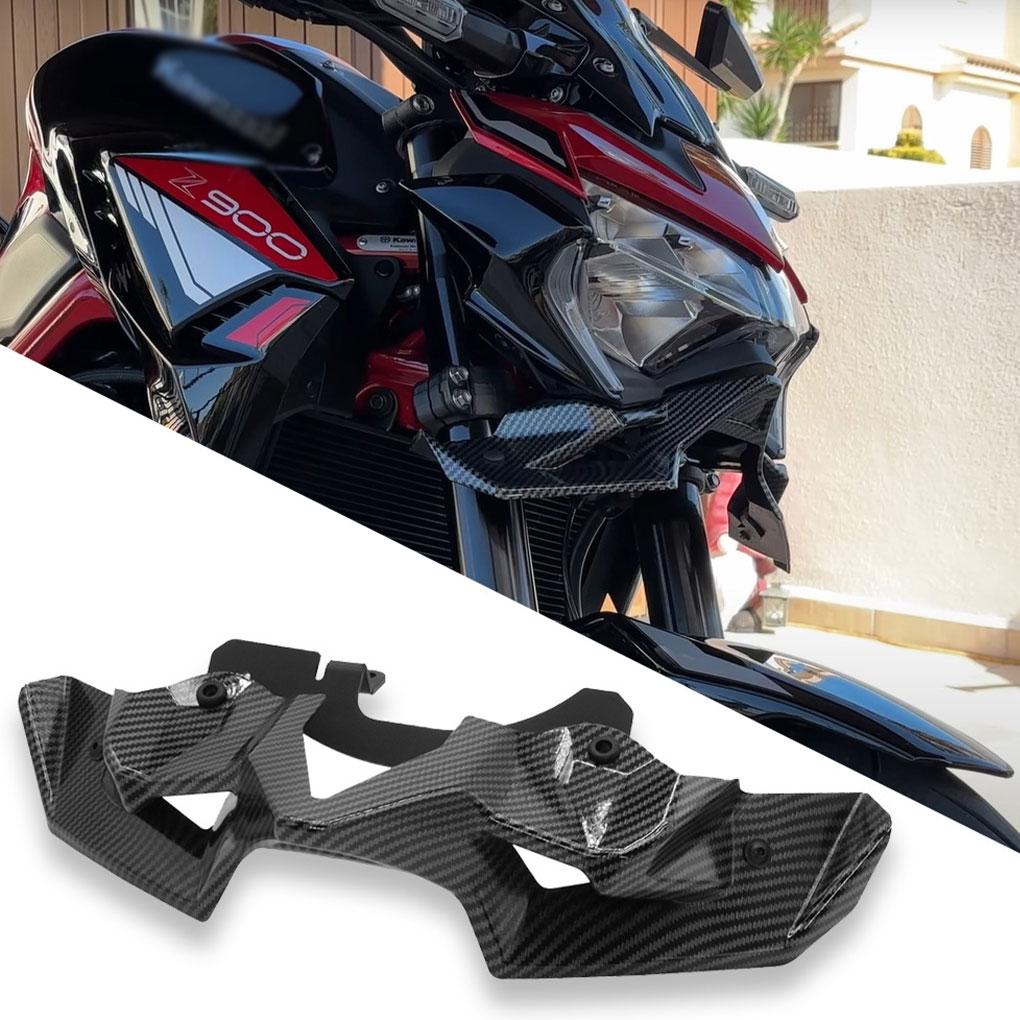 Углеродное волокно Мотоцикл для Z 900 Naked Front Spoiler Winglet Aerodynamic Wing Kit Spoiler New For Kawasaki Z900 2020-2024
