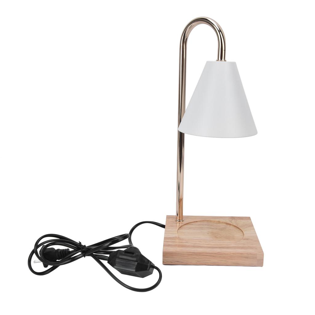 Лампа для подогрева свечей, металлический утюг, регулируемая яркость, основание из бревна, электрическая свеча для комнаты