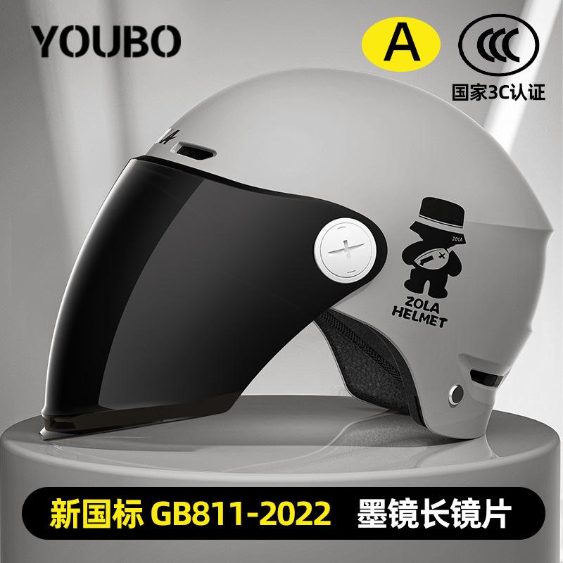 New national standard 3C certified helmet, electric vehicle 3c summer helmet, sun protection and breathable half helmet