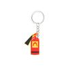 6Pcs Fire Truck Silicone Keychains Truck Lifejacket Helmet Flame Key Rings Kid'S Gift Fillers For Firefighter Birthday Party