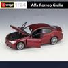 Ббураго 1:24 Альфа Ромео Джулия Купе Спортивный Автомобиль из Литого Металла Модель Diecast Металлическая Роскошная Модель Автомобиля Высокая Симуляция Коллекция Подарок