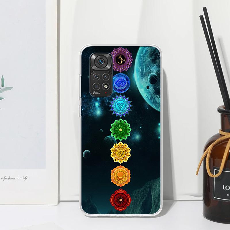 Yoga Chakra Spiritual Energy Universe Phone Case For Xiaomi Redmi Note 15 13 14S 14 Pro Plus 12S 11S 10S 12 11E 10 11T Art Funda