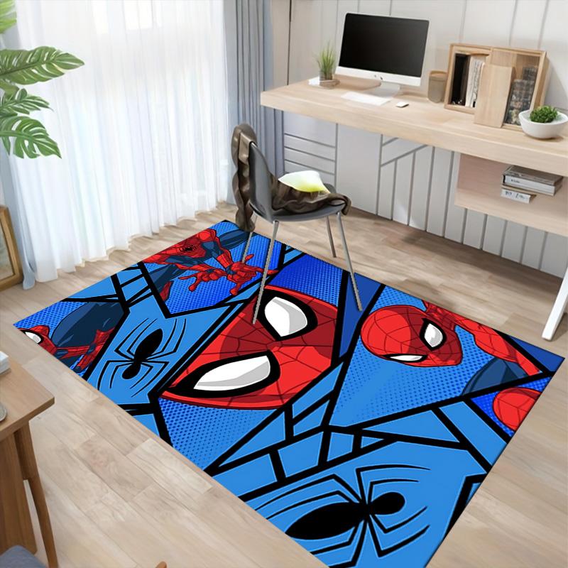 Spiderman Comic Collage Carpet For Playroom Bedroom Living Room Sofa Home Decorkids Game Area Rug Nonslip Floor Mat