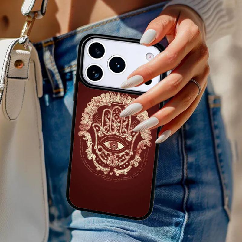 Чехол для телефона с рисунком Рука Фатимы (Хамса) для iPhone 17 Air 14 15 13 12 Max Чехол для Apple 14 15 16 16e 11 Pro Max Plus