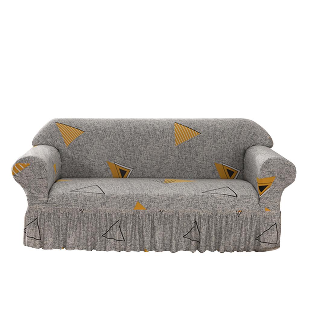 Все включено Эластичный Чехол на диван из молочного шелка с принтом Юбка Кружево Пасторальный стиль Чехол Универсальный на все сезоны