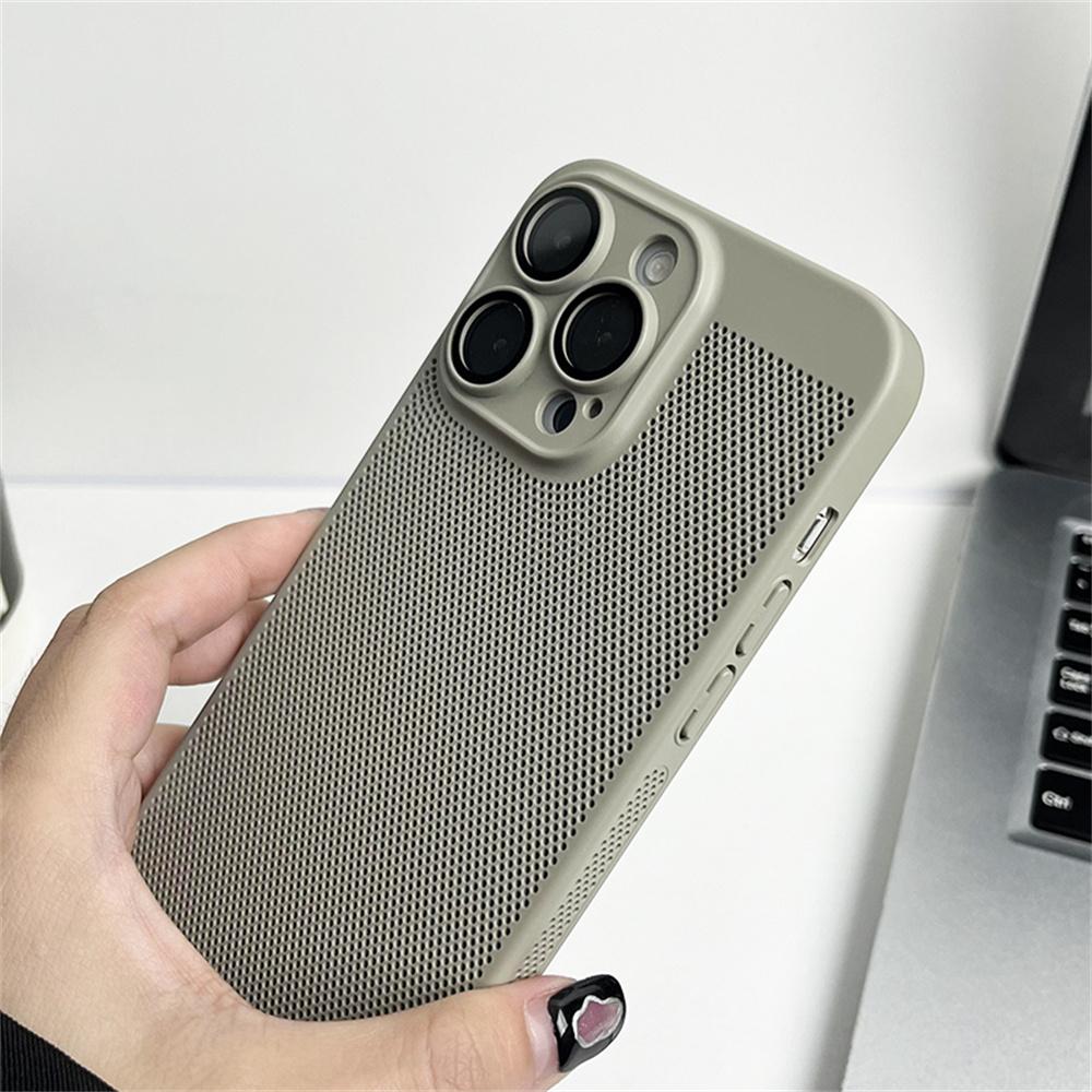 Охлаждающий Матовый Чехол с Теплоотводом Для iPhone 17 Air 16 15 14 13 12 11 Pro Max X XS Max XR Plus SE Mini Металлический Чехол