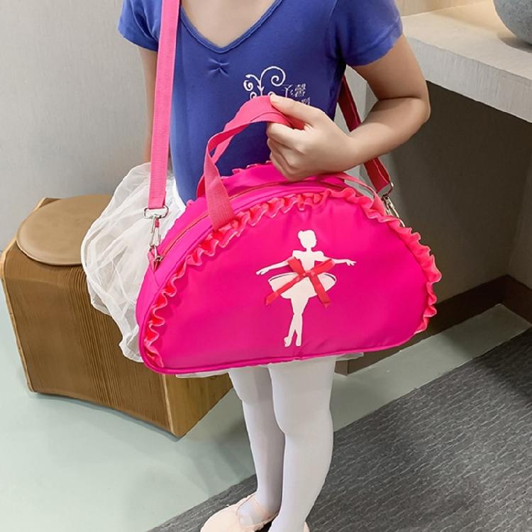 Девочка Воланы Кружево Балетная Сумка для Танцев Милая Сумка-Клатч Сумка Через Плечо Рюкзак