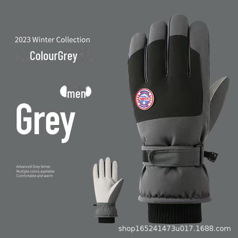 Зимние термоперчатки унисекс: Утепленный, водонепроницаемый, ветрозащитный, нескользящий, идеально подходит для катания на лыжах и велосипеде