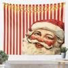 Рождественский гобелен Дед Мороз Снежинка Новогодний фон Настенное украшение Камин Носки Подарки Подвесная ткань