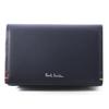 Paul Smith Highlight Stitch SS24 Business Card Cowhide 813006 P853 Name Case, Leather, Leather, (No Engraving, Navy) [Pre-owned]