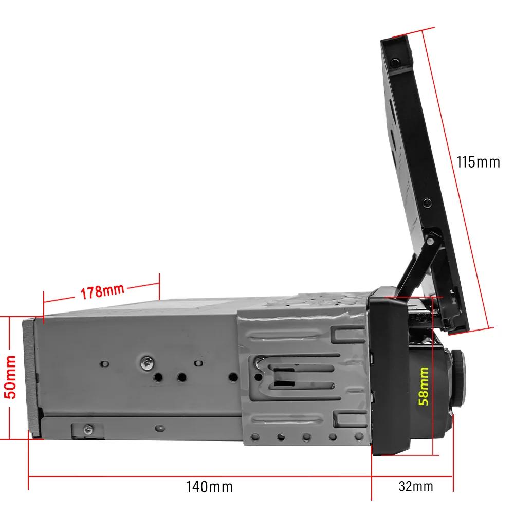 1 Din стерео 7 дюймов выдвижной экран Carplay Android Auto Мультимедиа Видео MP5 Плеер BT FM USB Android Головное устройство