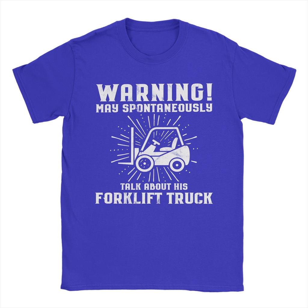 Unisexs Womens Forklift Certified Funny Forklift Driver Operator T Shirt 100 Cotton Printed TShirt Top Clothing