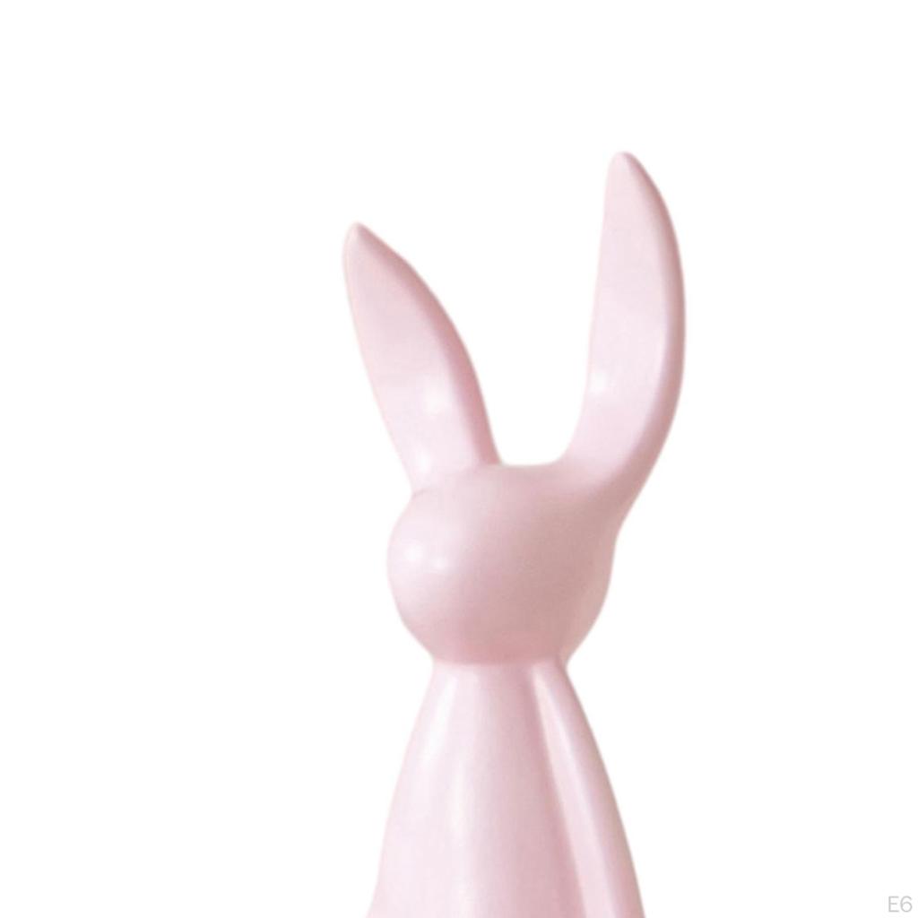 2 Pieces Ceramic Sitting Decor Statues Abstract Animal Sculpture Collectible Shelf Ornament for