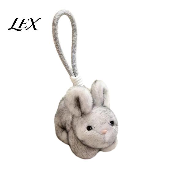 Fashionable Keychain for Handbags Scented Bunny Plush Keychain, Mini Rabbit Stuffed Animal with Fragrance Cute Kawaii Bag Decor Beads, Hanging Pendant