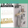 Modern Iron Home Letter Key Towel Organizer With Screw Mount For Household Storage