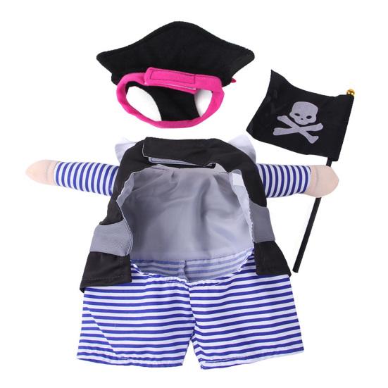 Костюм для косплея для домашних животных, нарядное платье для улучшения атмосферы, забавная одежда для домашних животных, пиратов, собак и кошек