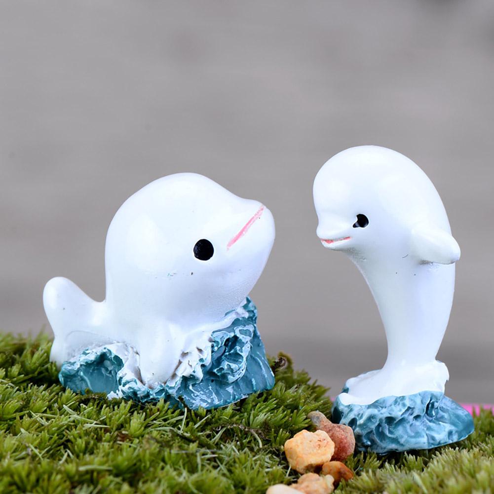 Artificial Dolphin Ornament Resin Crafts Aquarium Micro Landscape Layout Prop Home Decoration Accessories
