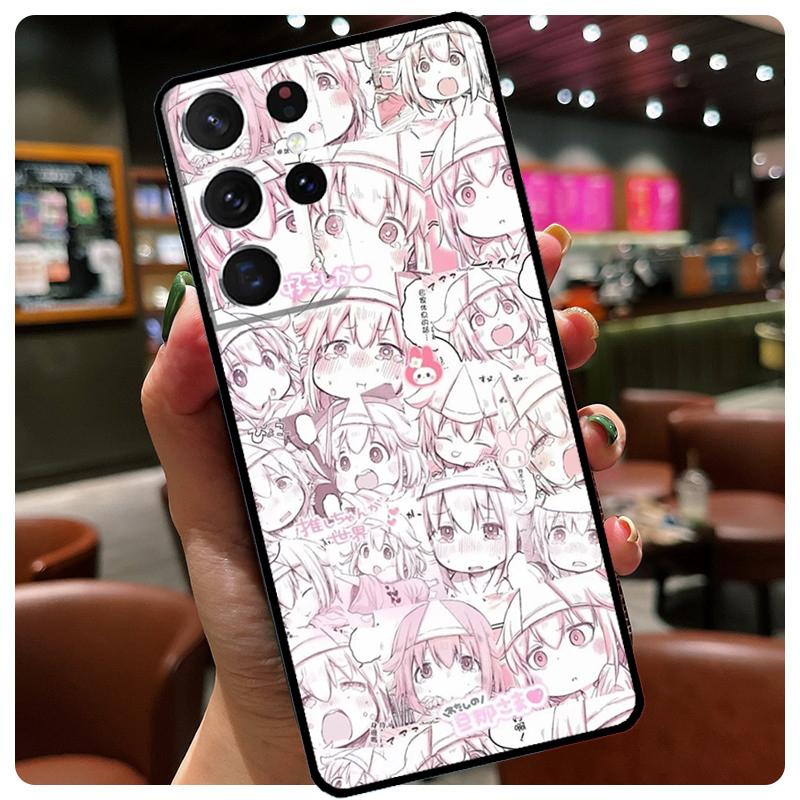 Кавайи Япония Девушки Харадзюку Розовый Чехол Для Телефона Для Samsung Galaxy S25 S24 S23 S22 S21 S20 Ultra S9 S10 Plus S25 FE S24 FE Чехол