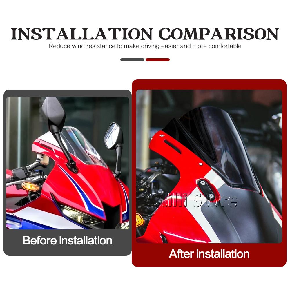 Ветровое стекло для Honda CBR600RR CBR 600RR CBR600 RR Мотоциклетное ветровое стекло Дефлектор ветра Экран Гоночный CBR 600 RR 2021-2025